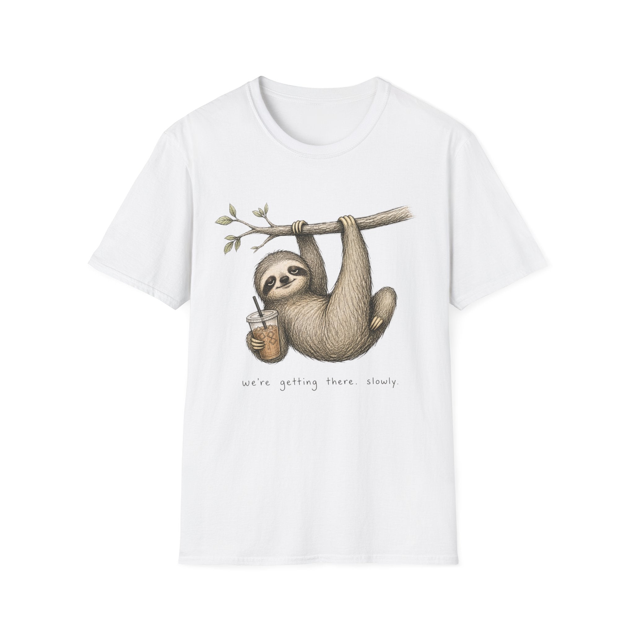Sloth Hanging with Coffee T‑Shirt