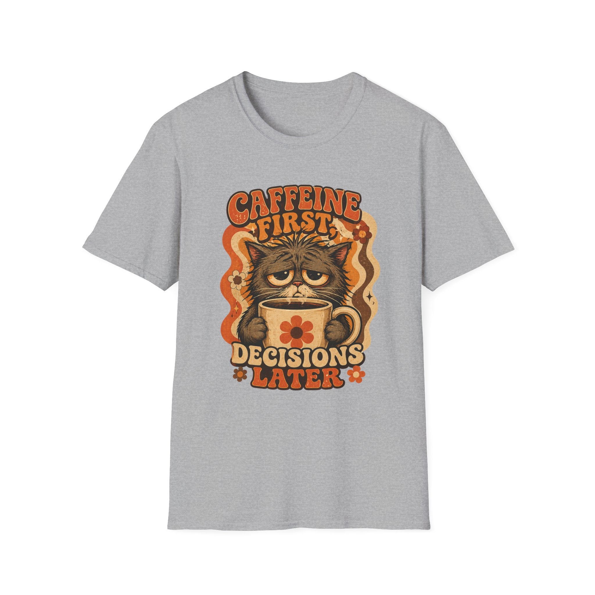 Caffeine First Cat T-Shirt