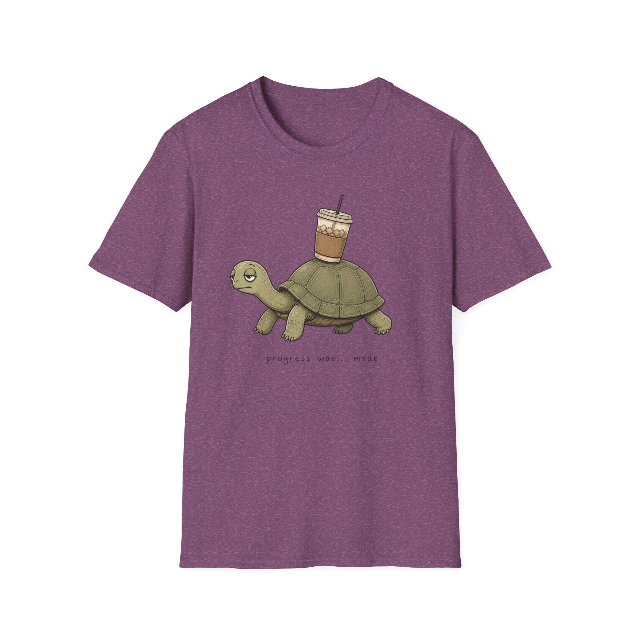Turtle Carrying Iced Coffee T-Shirt