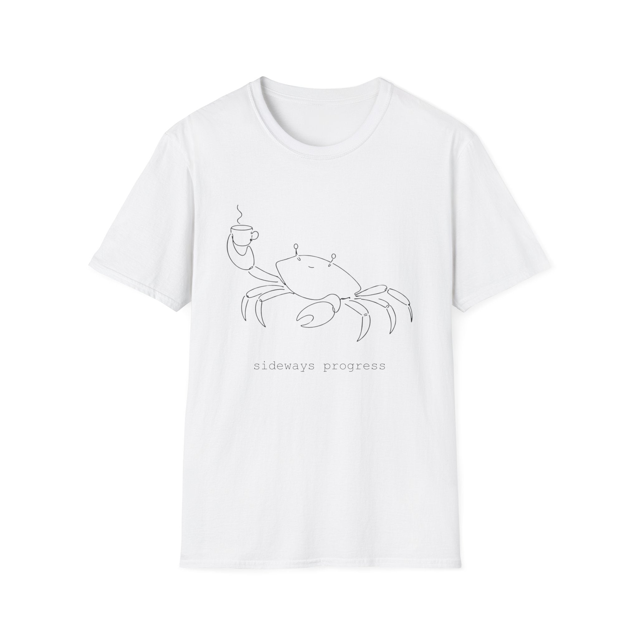 Crab Line Art T-Shirt