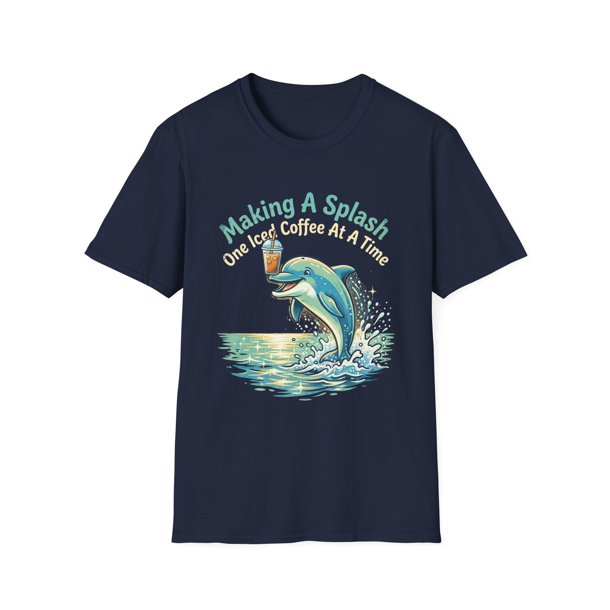 Splash Iced Coffee Dolphin T-Shirt