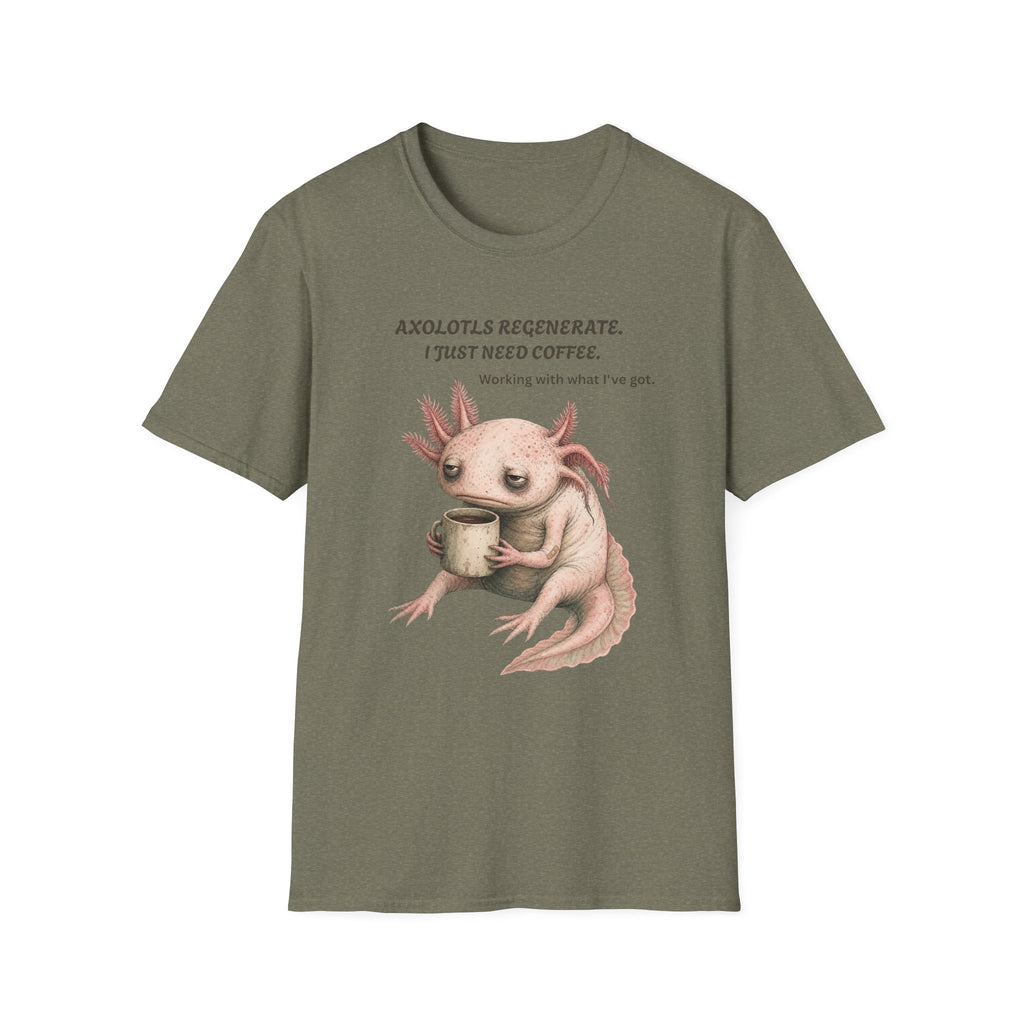 Axolotls Regenerate Coffee T‑Shirt