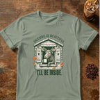 Moose graphic for Outside Is Beautiful Moose on Sage T-shirt
