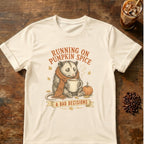 Opossum graphic for Pumpkin Spice & Bad Decisions Opossum on Natural T-shirt