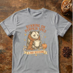 Opossum graphic for Pumpkin Spice & Bad Decisions Opossum on Sport-Grey T-shirt