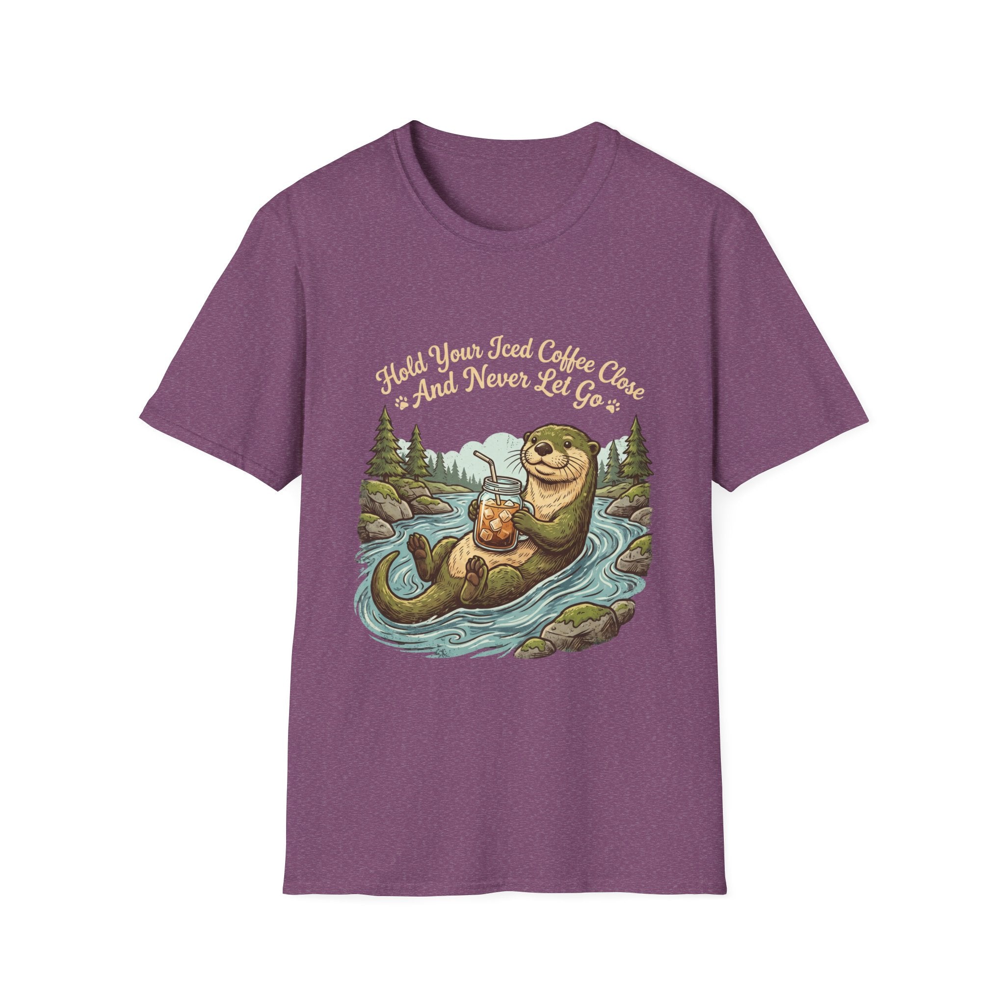 Otter Holding Iced Coffee T-Shirt