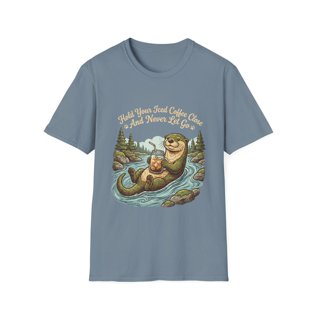 Otter Holding Iced Coffee T-Shirt