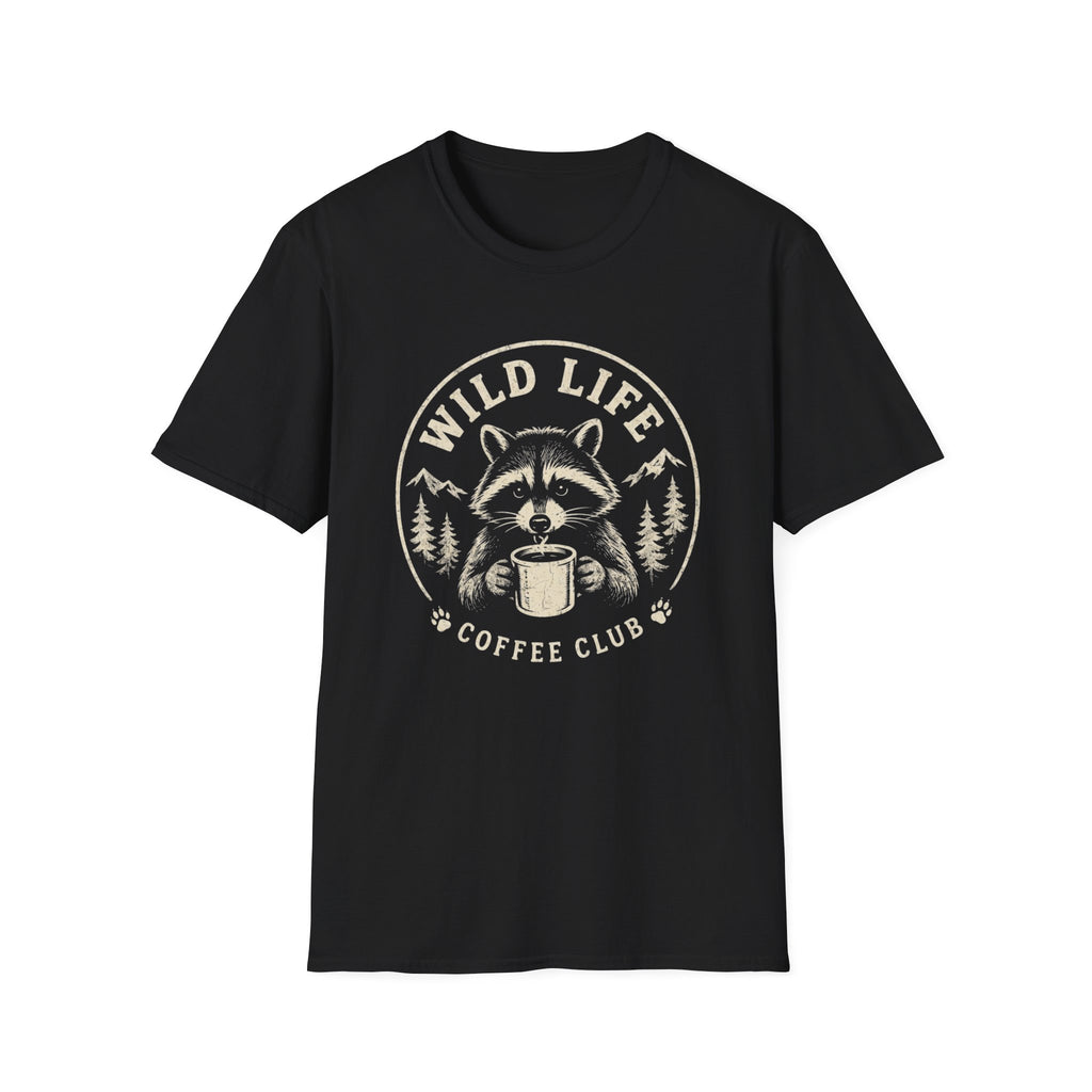 Wild Life Coffee Raccoon T-Shirt