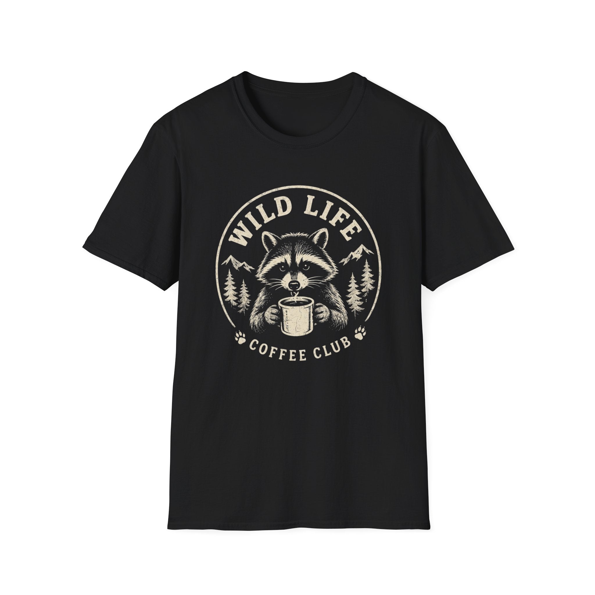 Wild Life Coffee Raccoon T-Shirt