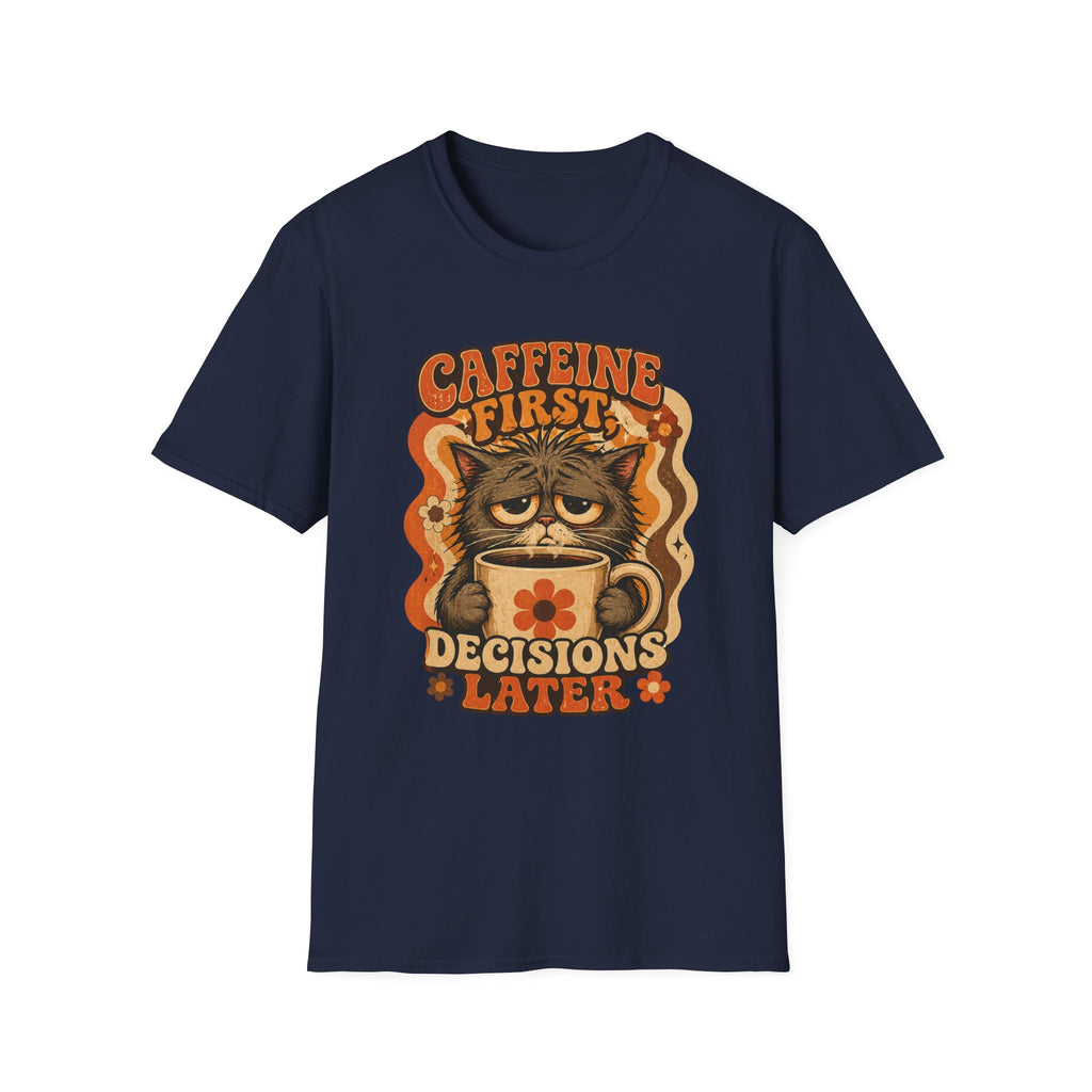 Caffeine First Cat T-Shirt