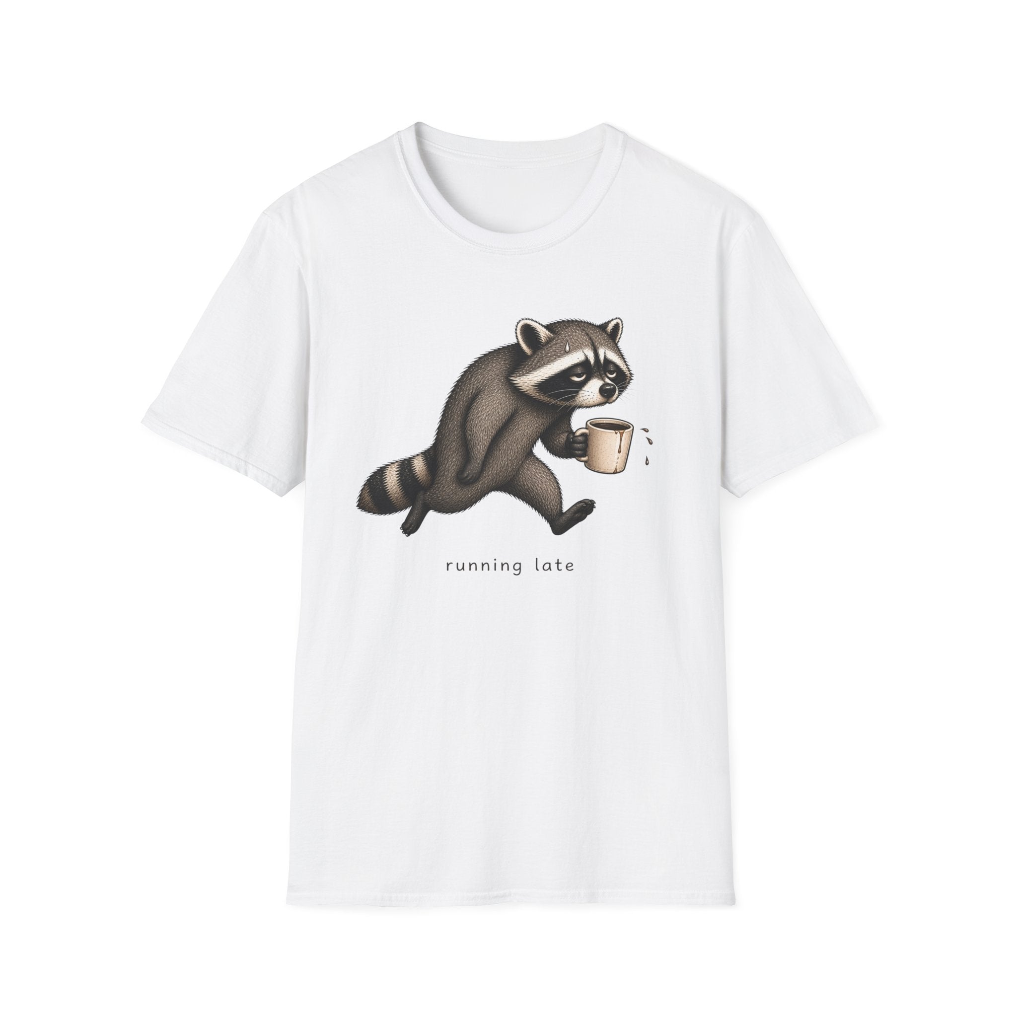 Running Late Raccoon T-Shirt