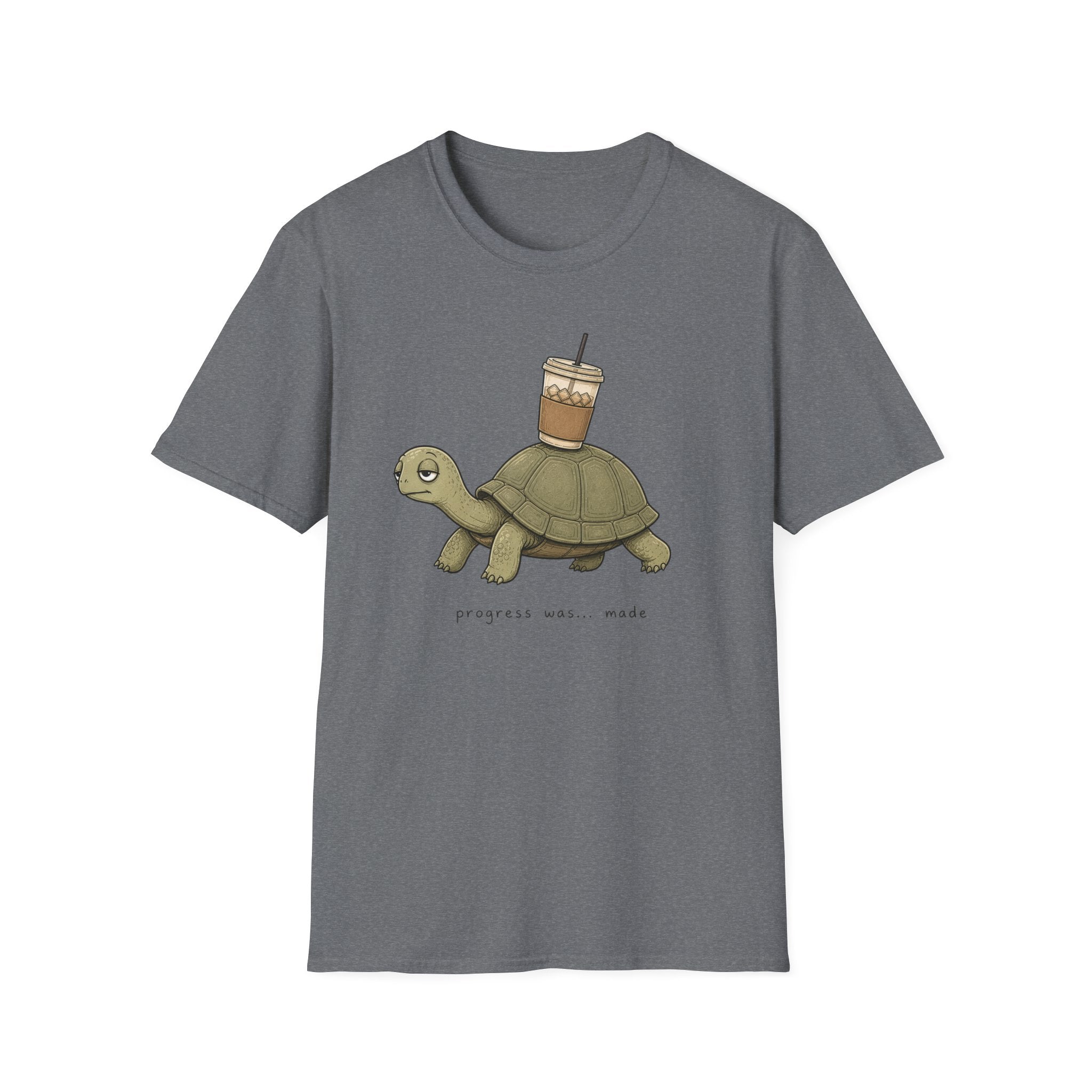 Turtle Carrying Iced Coffee T-Shirt