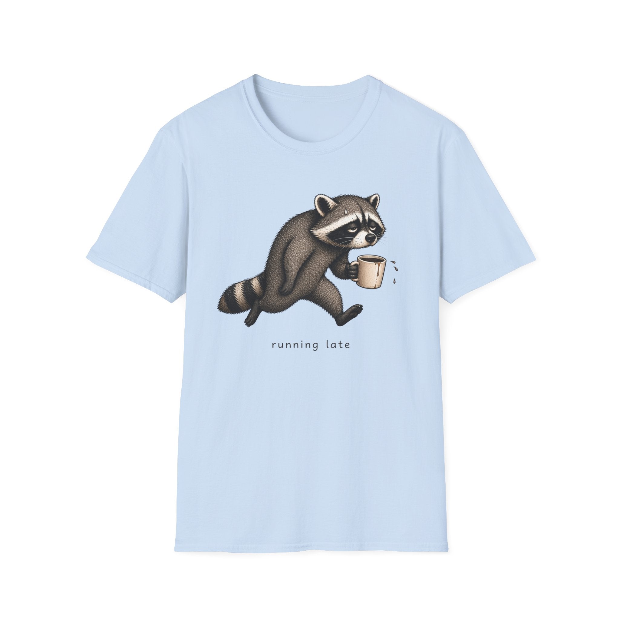Running Late Raccoon T-Shirt