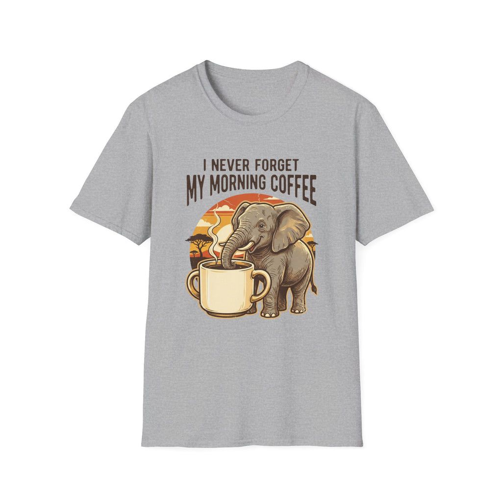 Elephant Morning Coffee T-Shirt