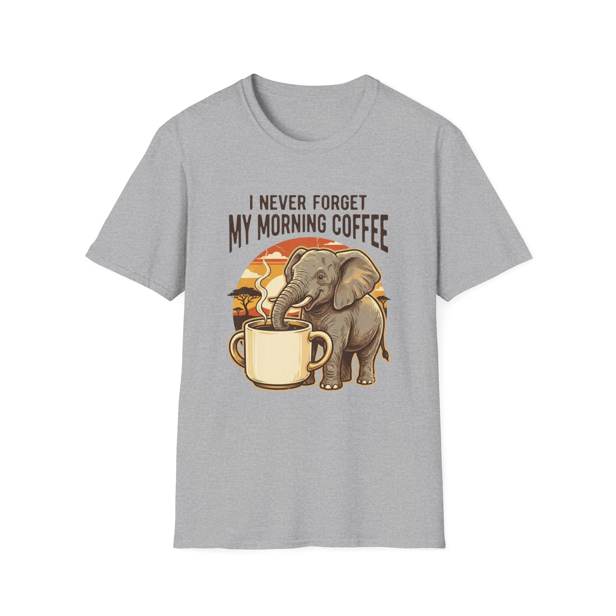 Elephant Morning Coffee T-Shirt