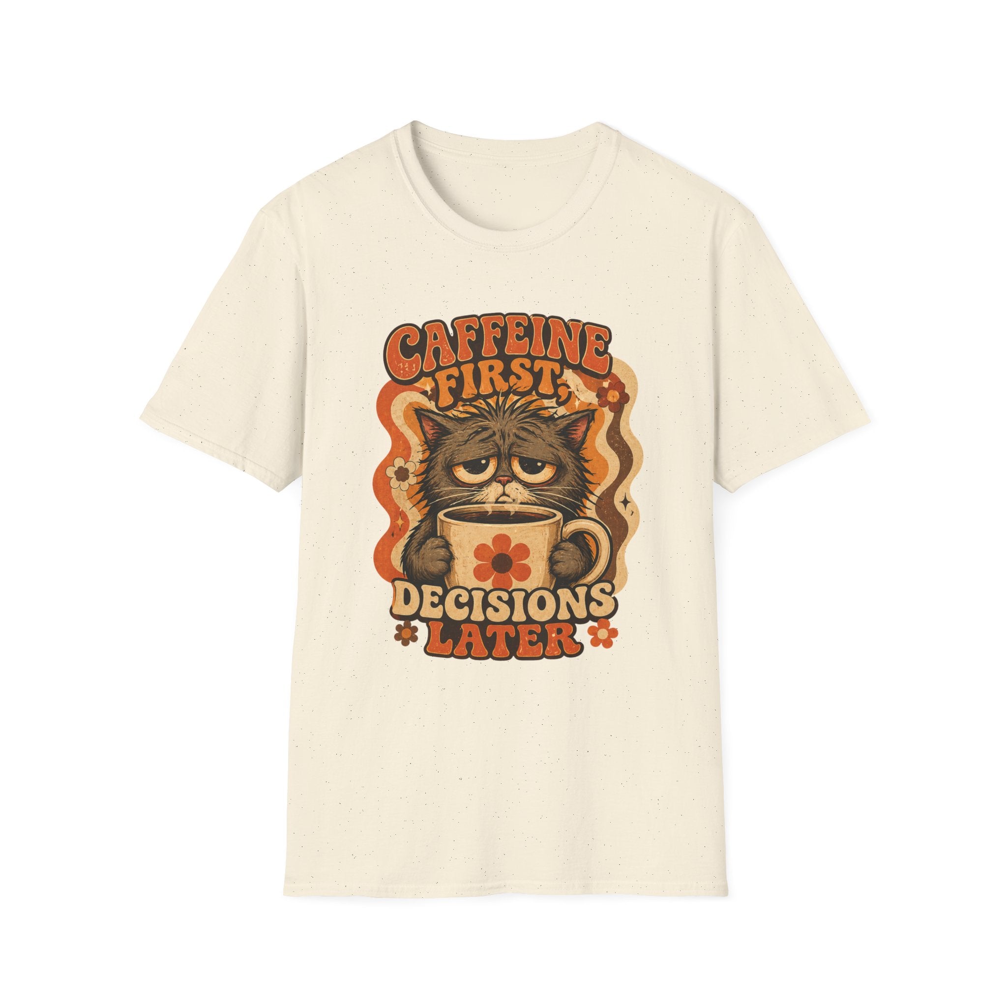 Caffeine First Cat T-Shirt