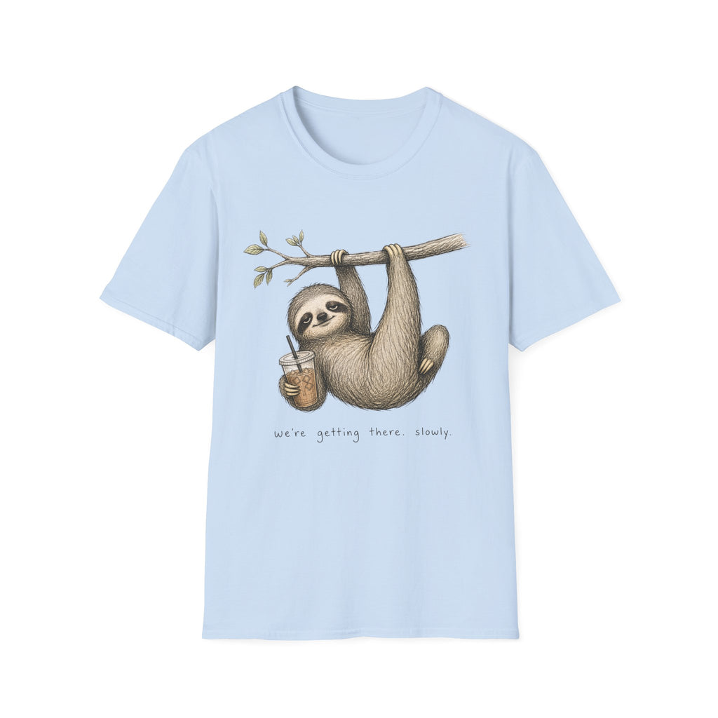 Sloth Hanging with Coffee T‑Shirt