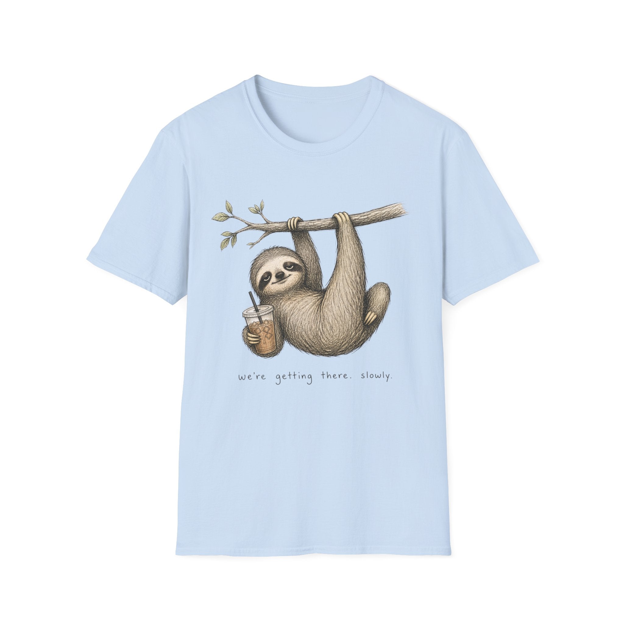 Sloth Hanging with Coffee T‑Shirt