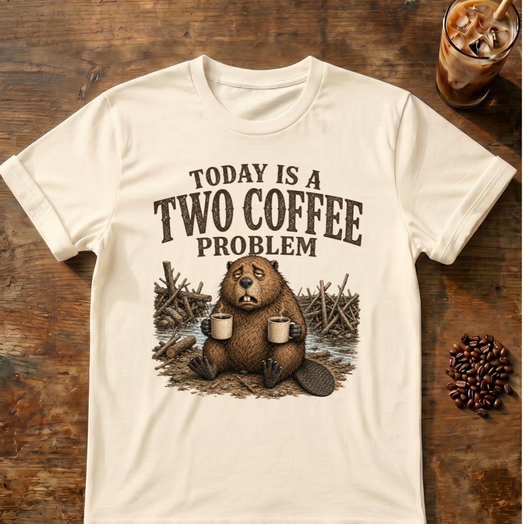 Today Is A Two Coffee Problem Beaver T-Shirt
