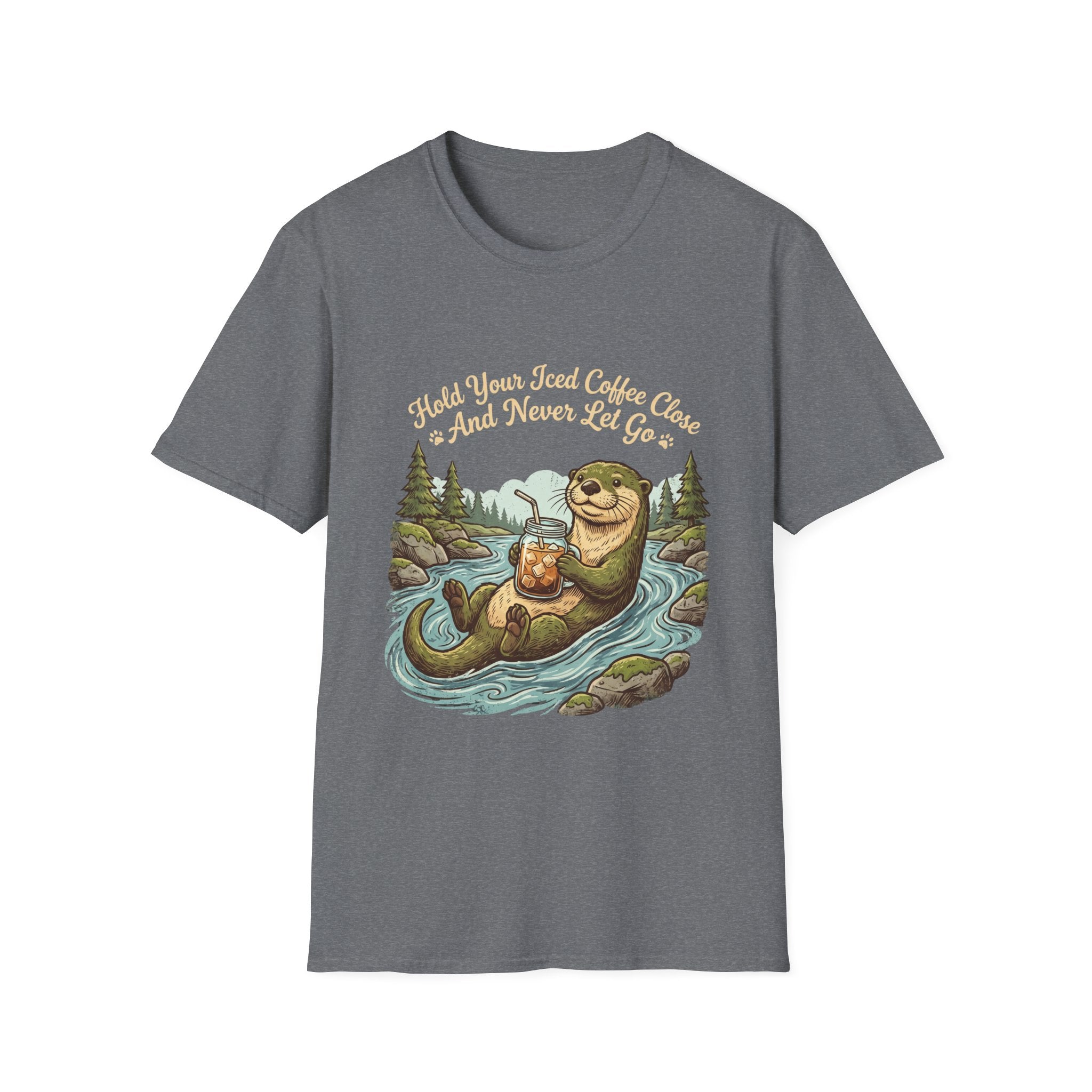 Otter Holding Iced Coffee T-Shirt