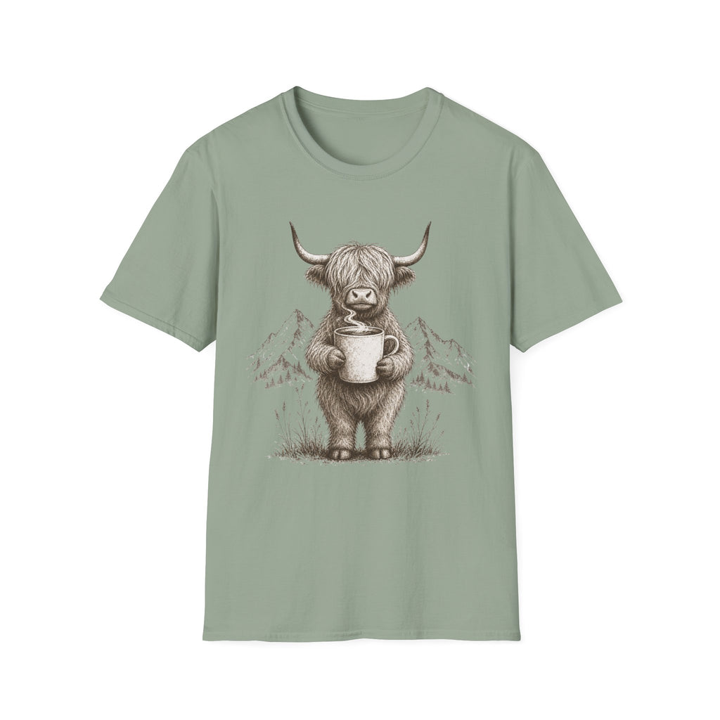 Highland Cow Coffee T-Shirt