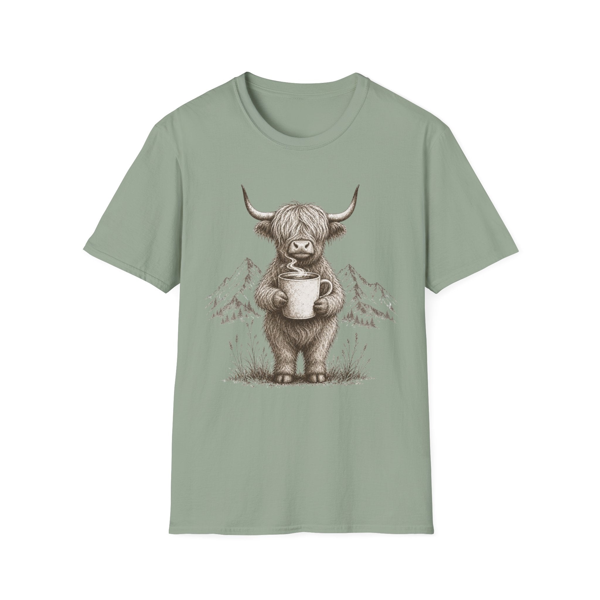 Highland Cow Coffee T-Shirt