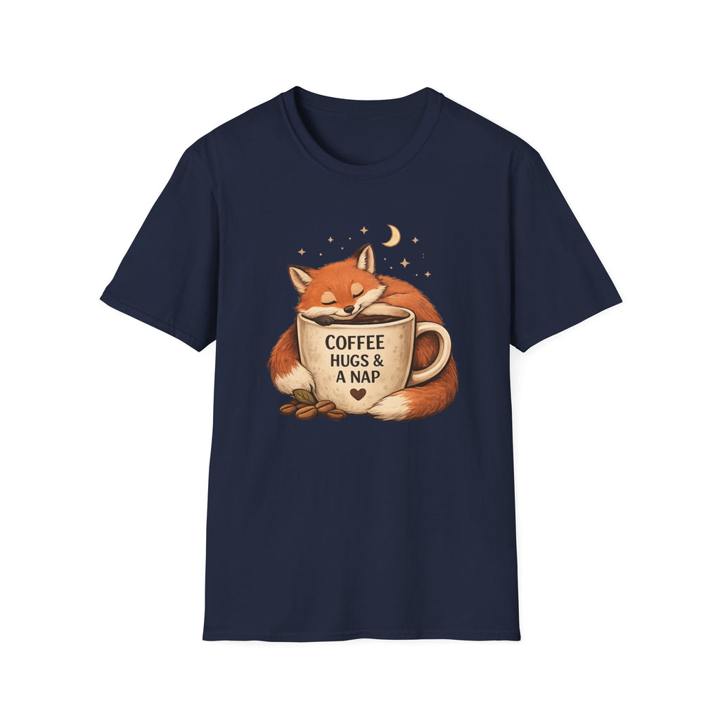 Coffee, Hugs & Nap Fox T-Shirt