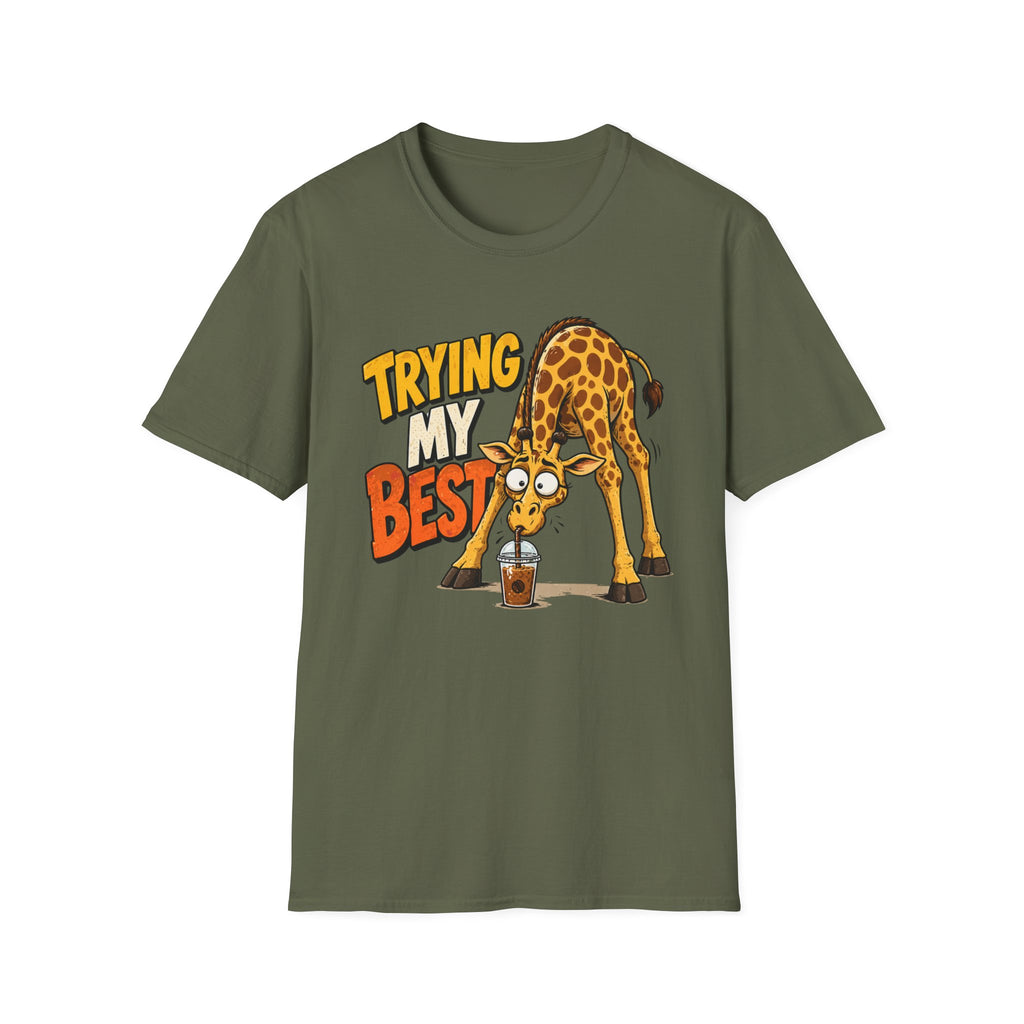Trying My Best Giraffe T-Shirt