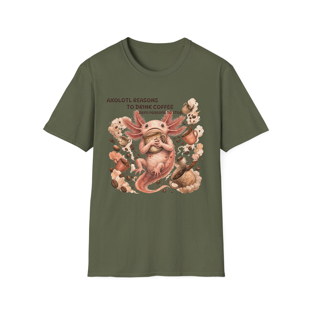Axolotl Reasons Coffee T‑Shirt