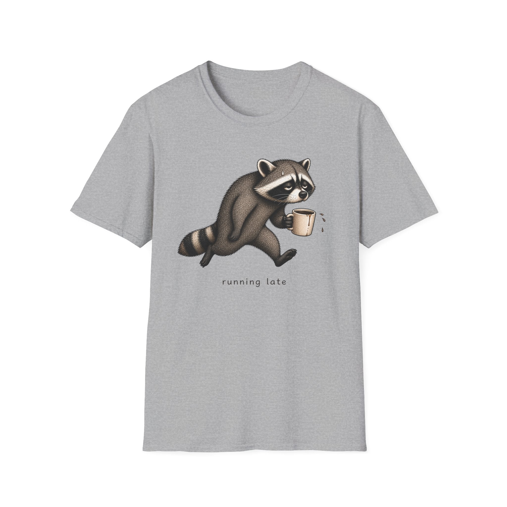 Running Late Raccoon T-Shirt