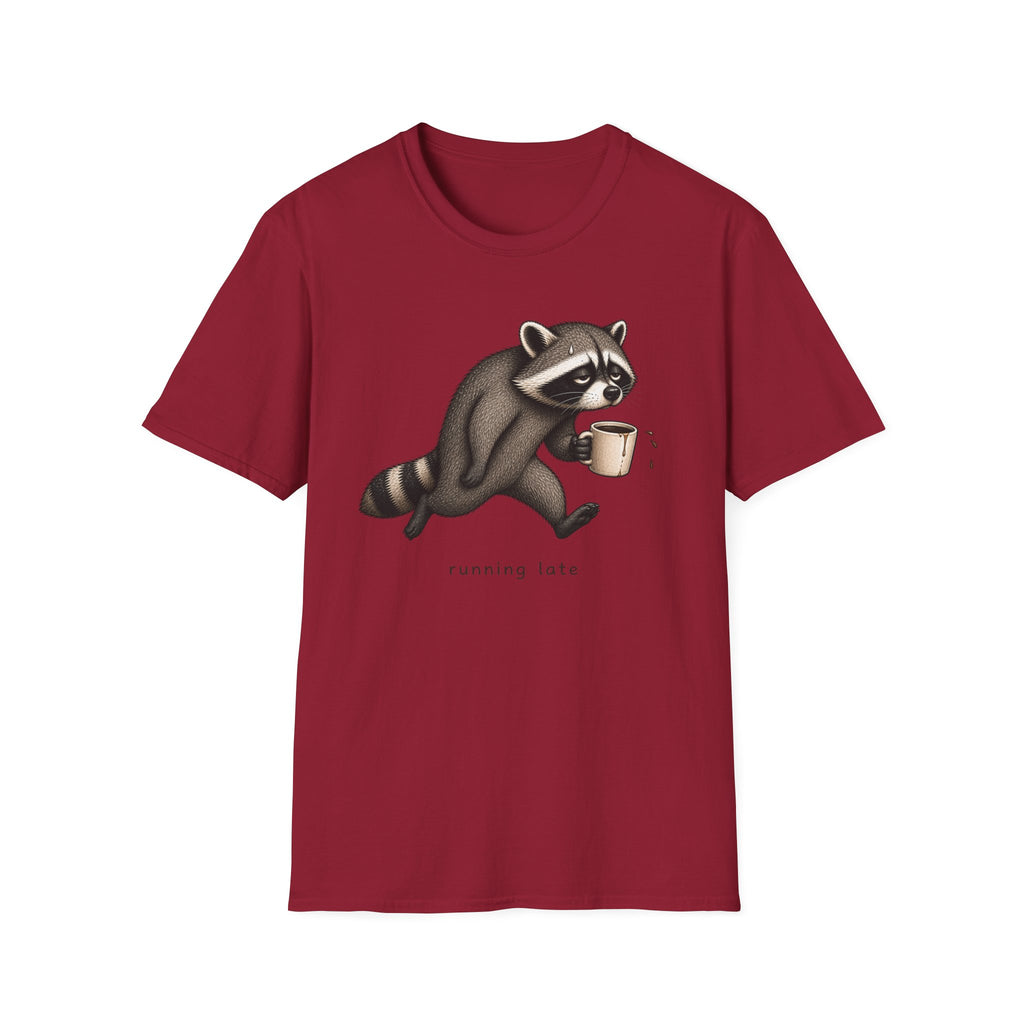 Running Late Raccoon T-Shirt