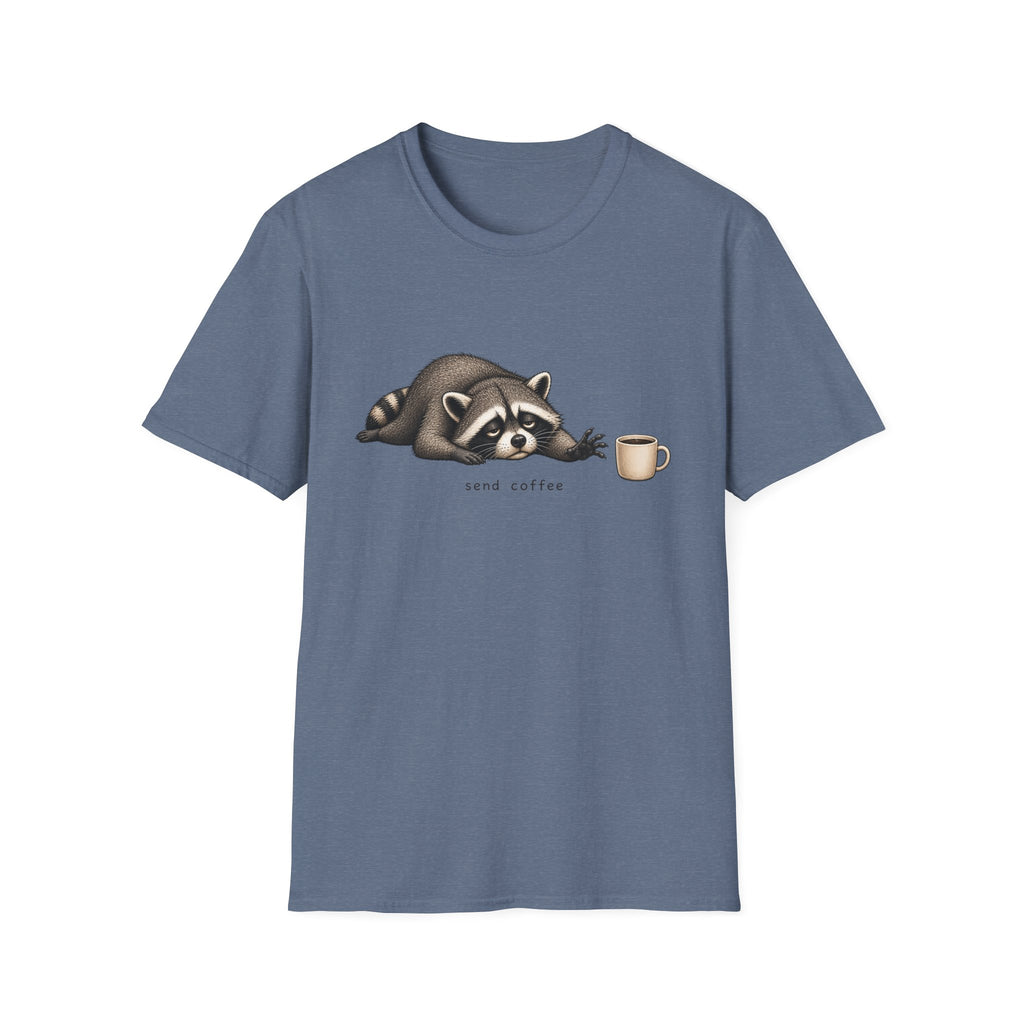 Raccoon 'Send Coffee' T-Shirt