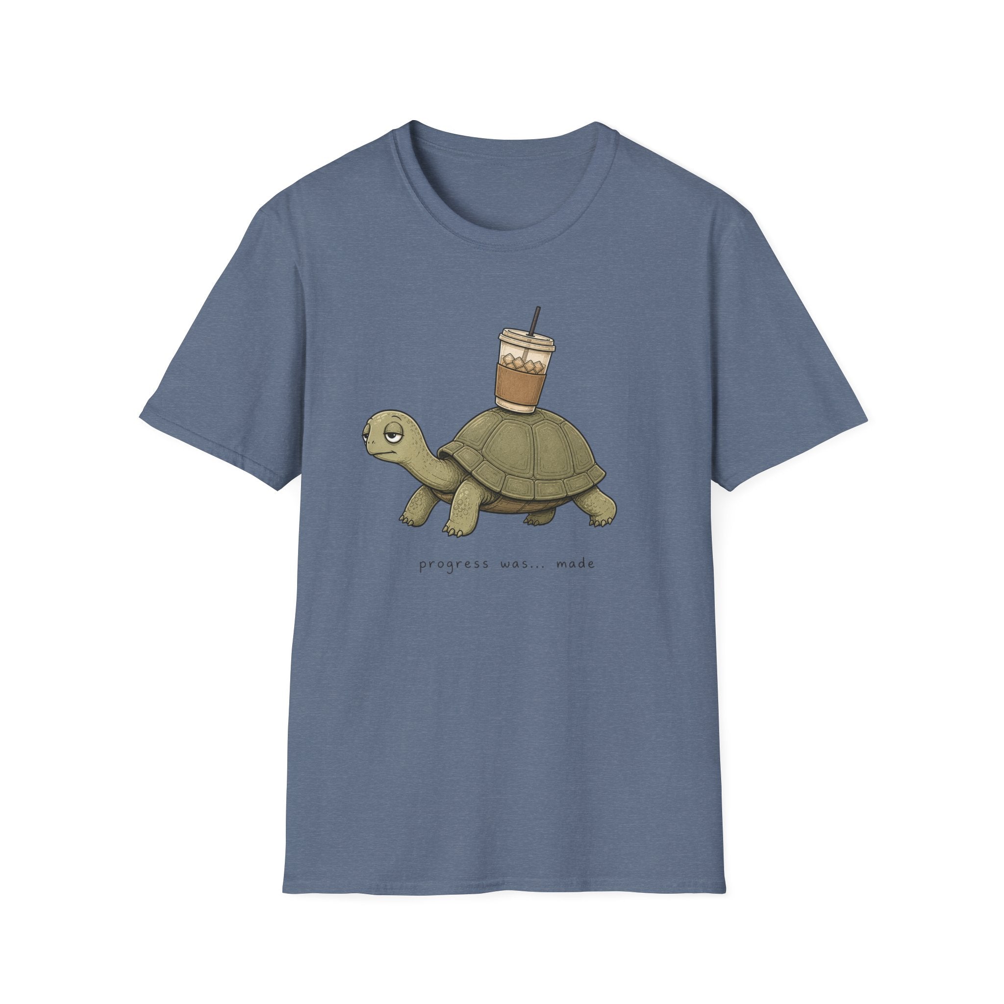 Turtle Carrying Iced Coffee T-Shirt