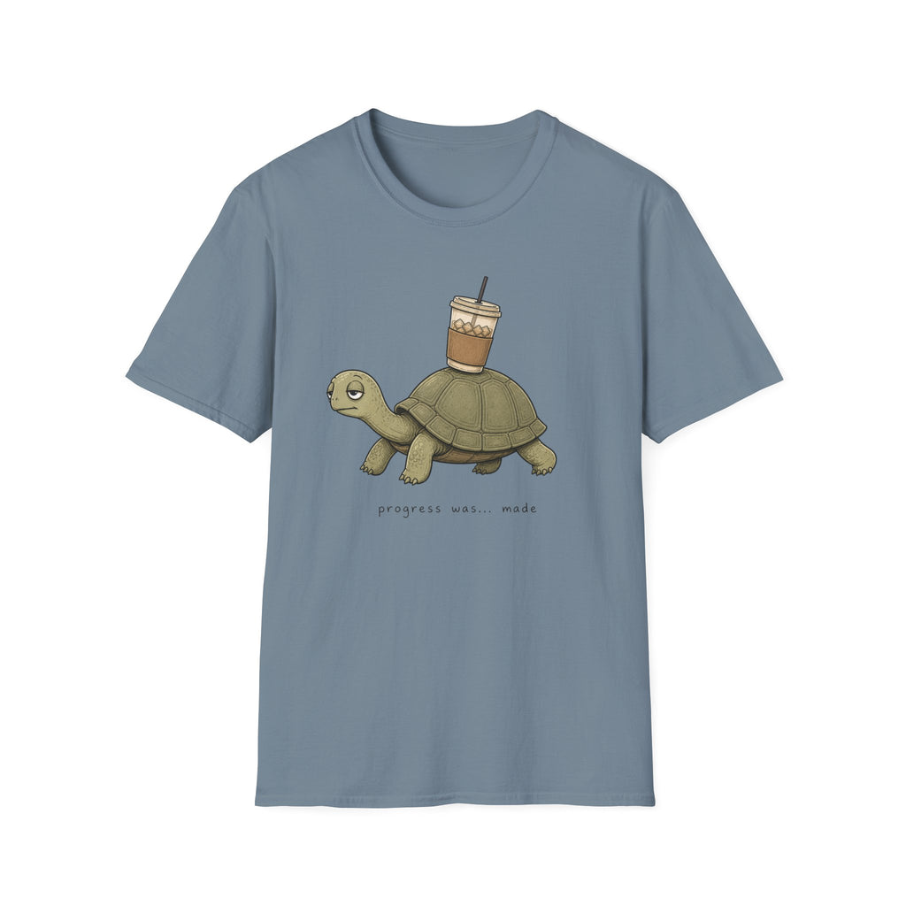 Turtle Carrying Iced Coffee T-Shirt