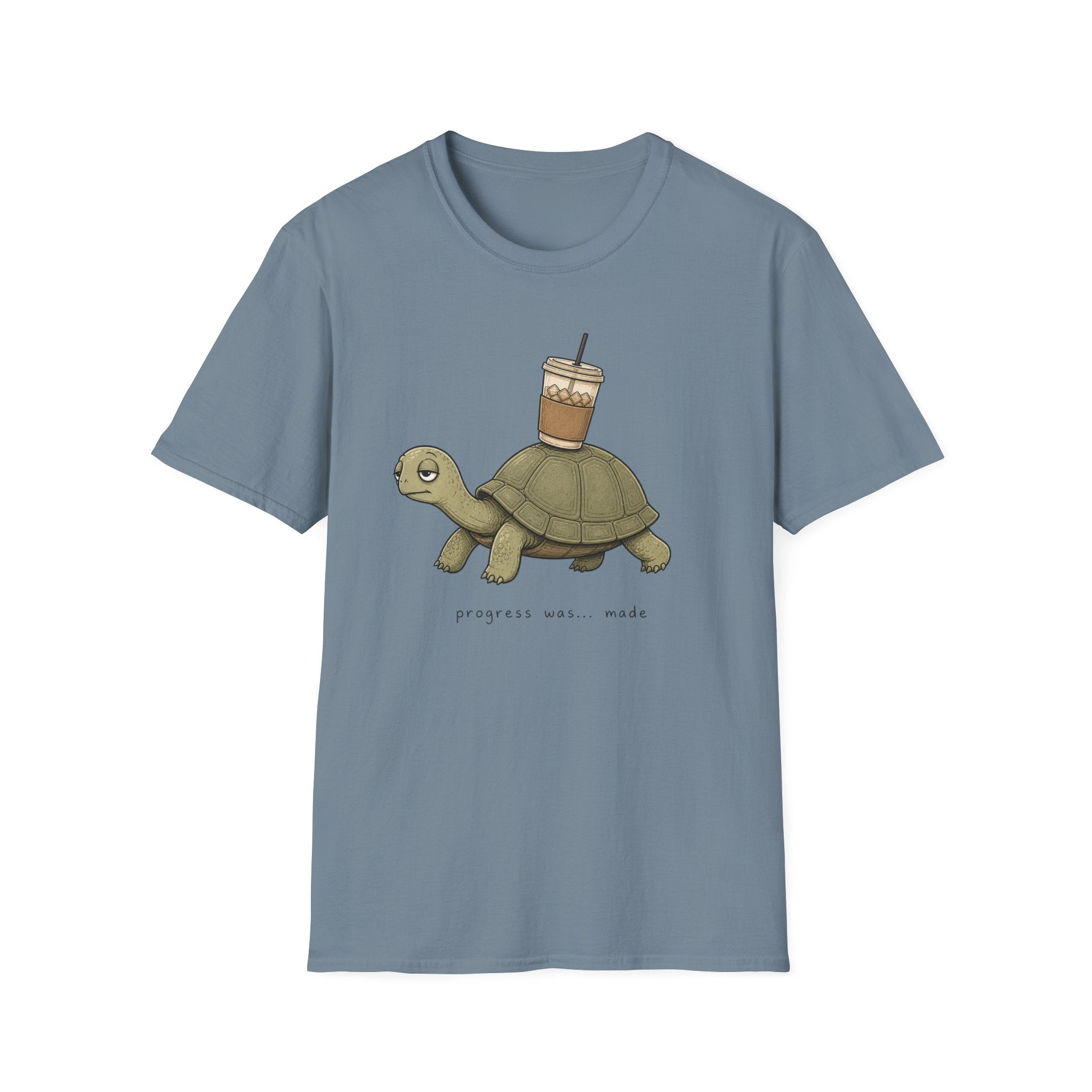 Turtle Carrying Iced Coffee T-Shirt