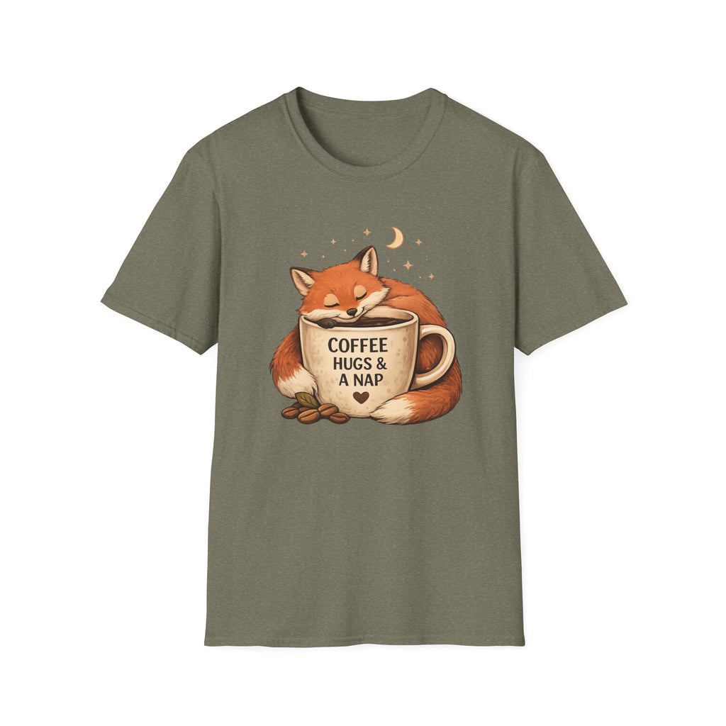 Coffee, Hugs & Nap Fox T-Shirt
