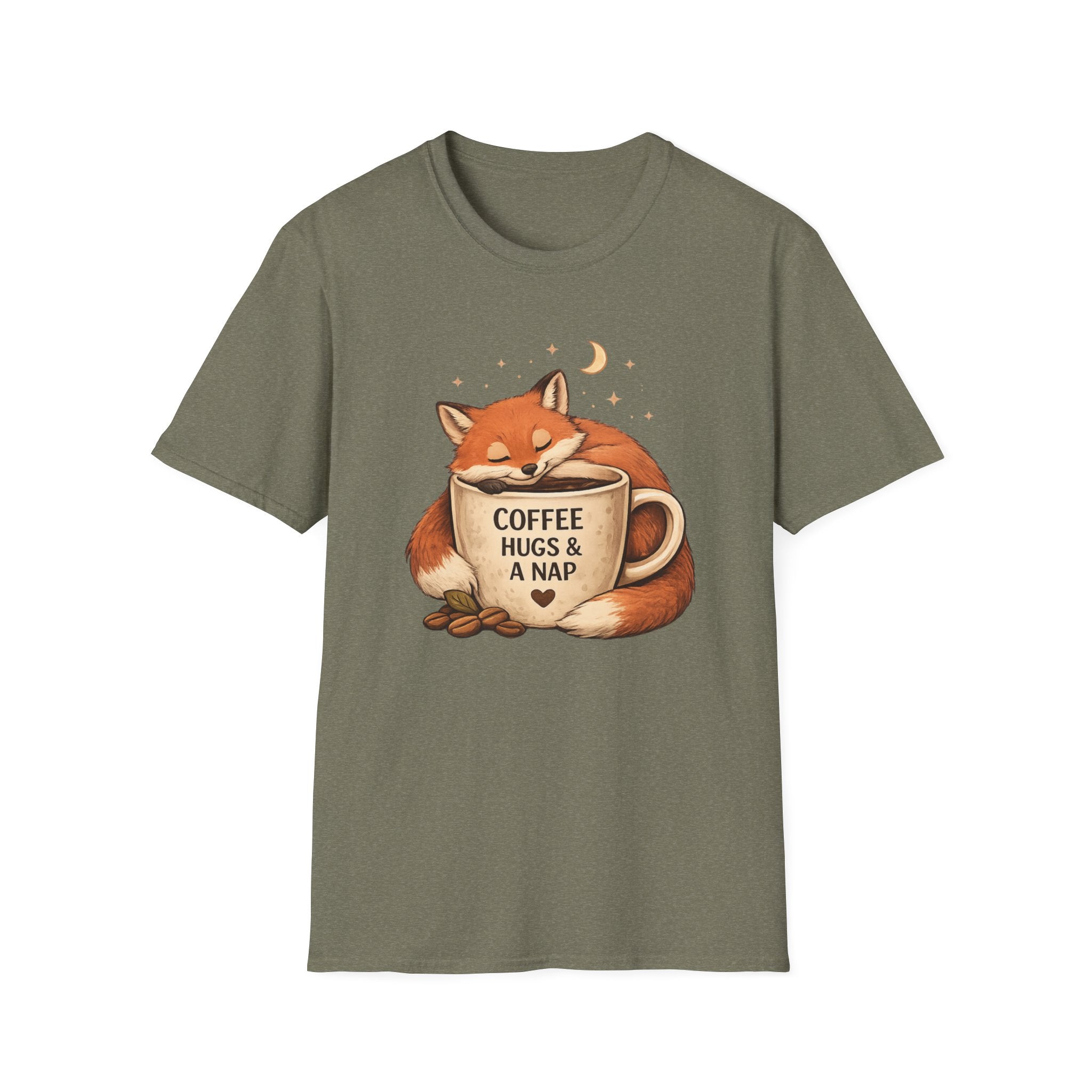 Coffee, Hugs & Nap Fox T-Shirt