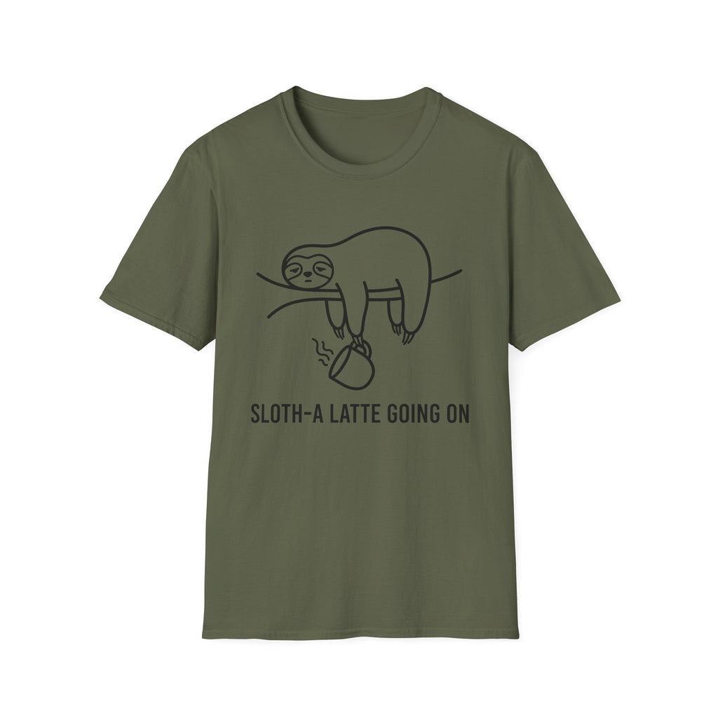 Sloth-A Latte Going On T-Shirt