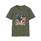 Born Free, Caffeinated Always Patriotic T‑Shirt