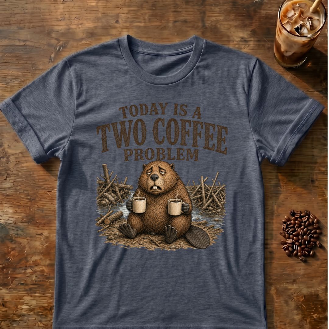 Today Is A Two Coffee Problem Beaver T-Shirt