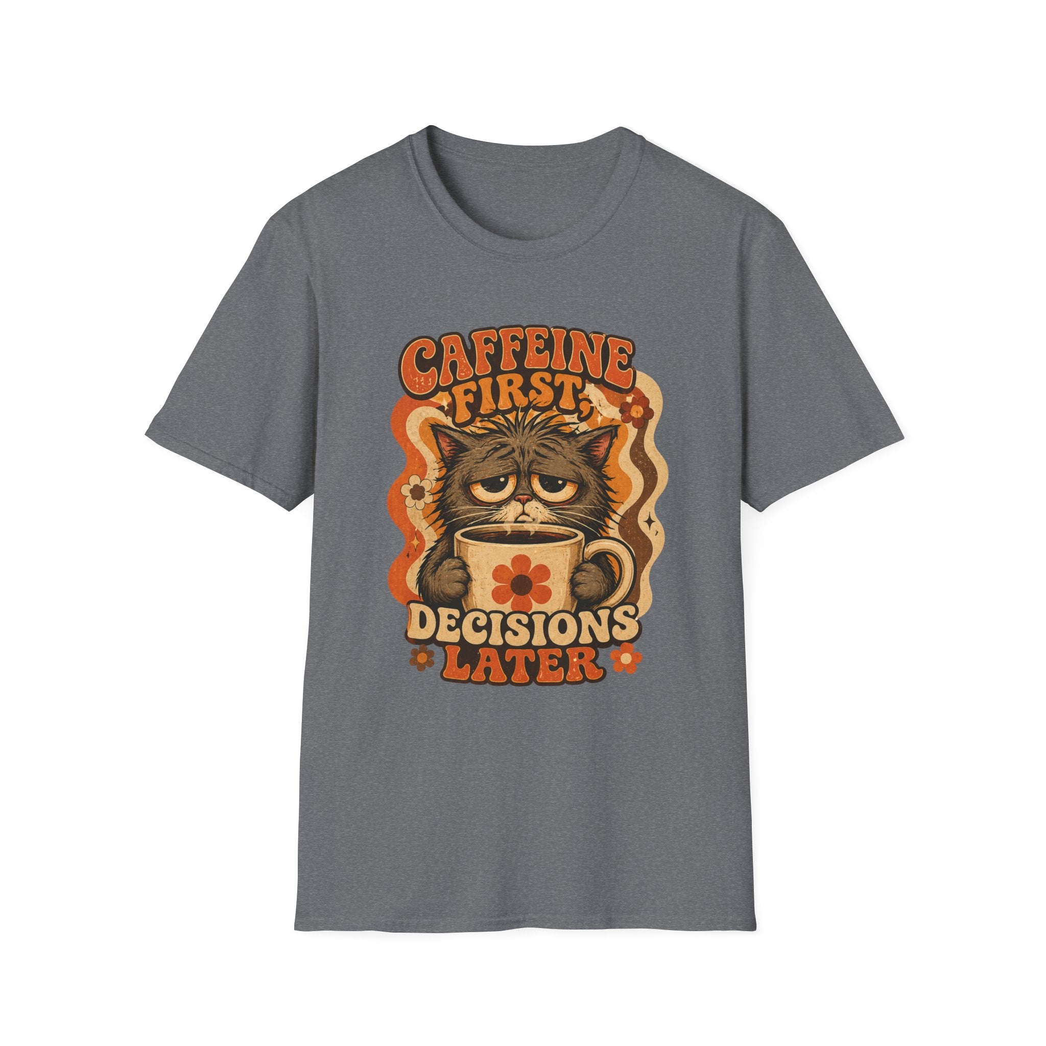 Caffeine First Cat T-Shirt
