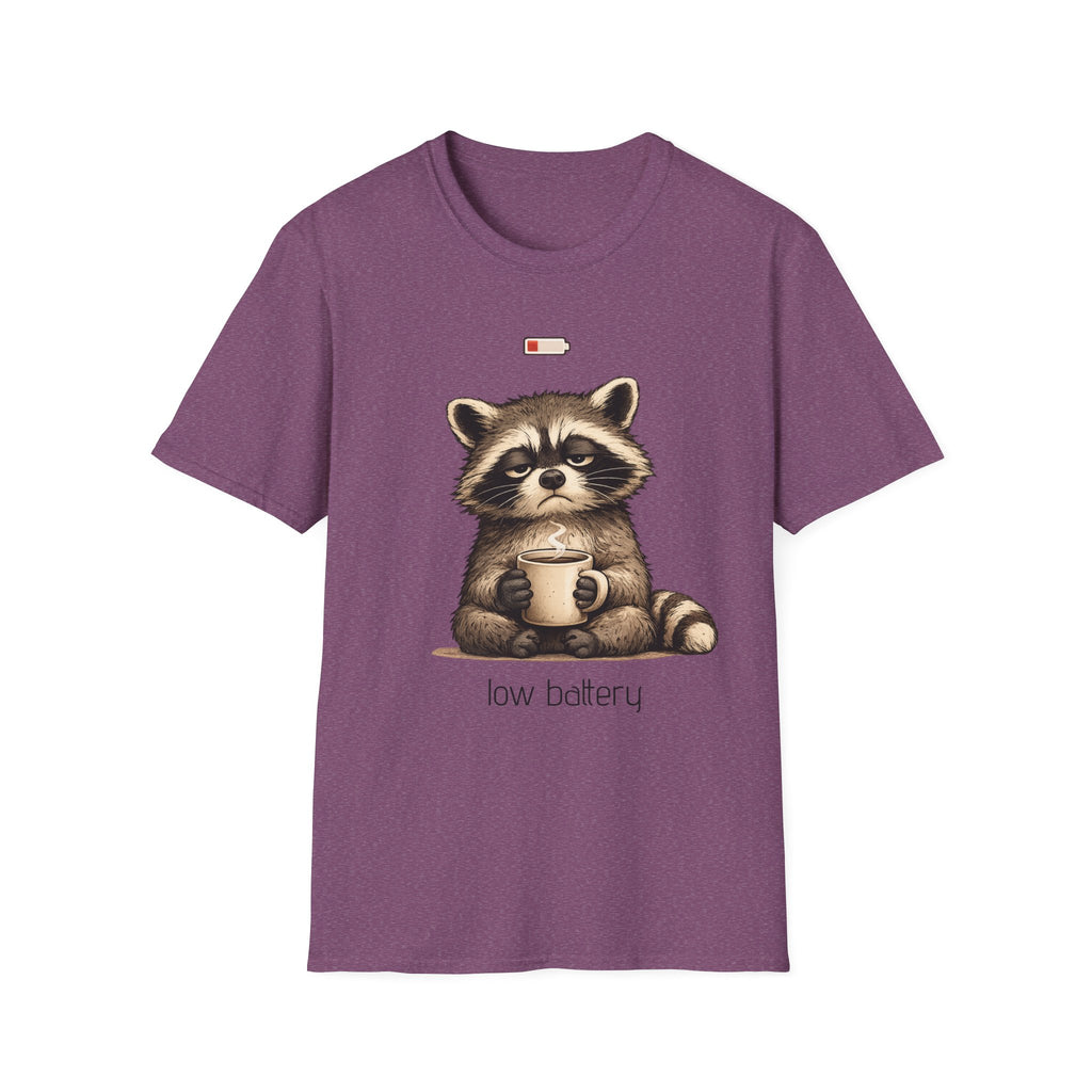 Low Battery Raccoon T-Shirt