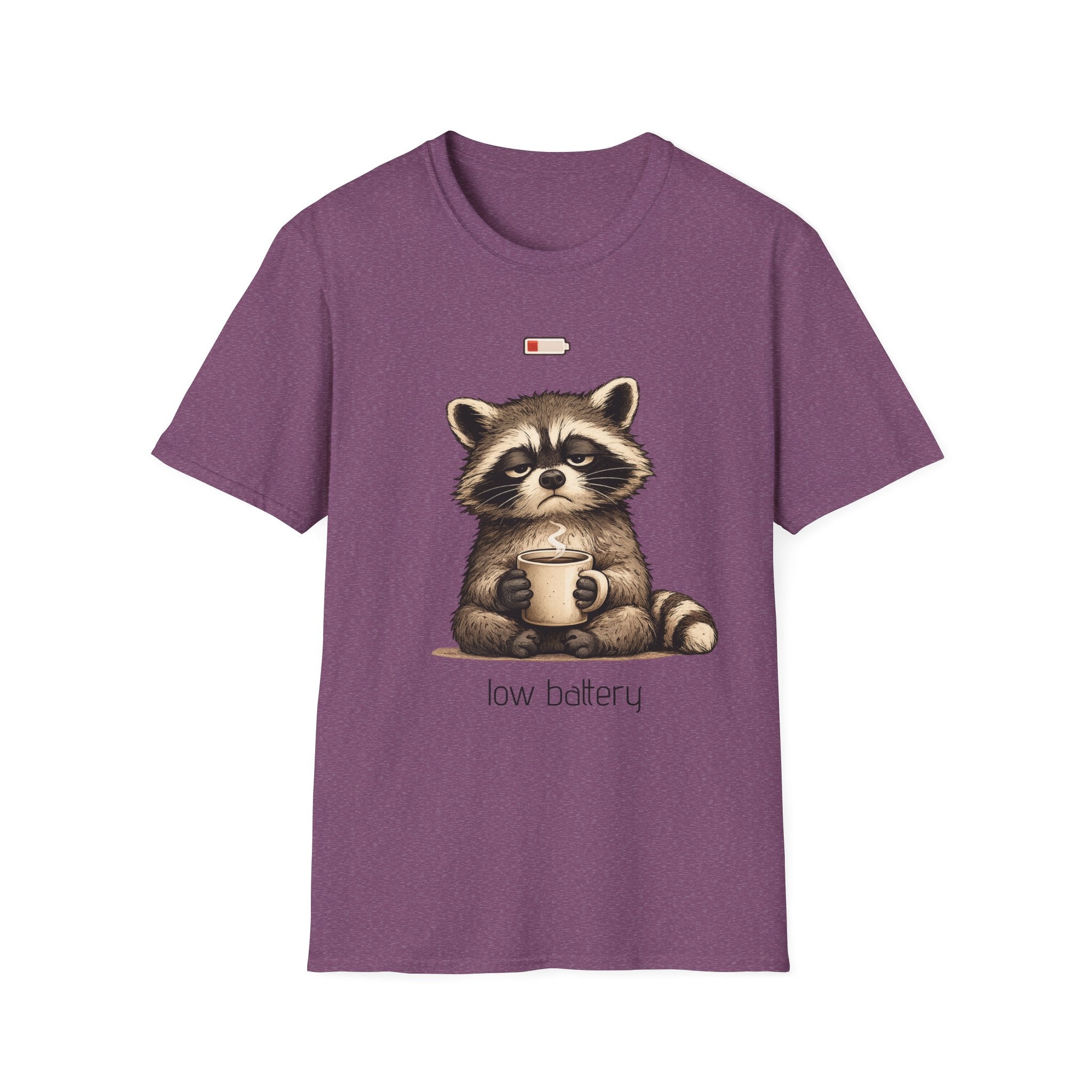 Low Battery Raccoon T-Shirt