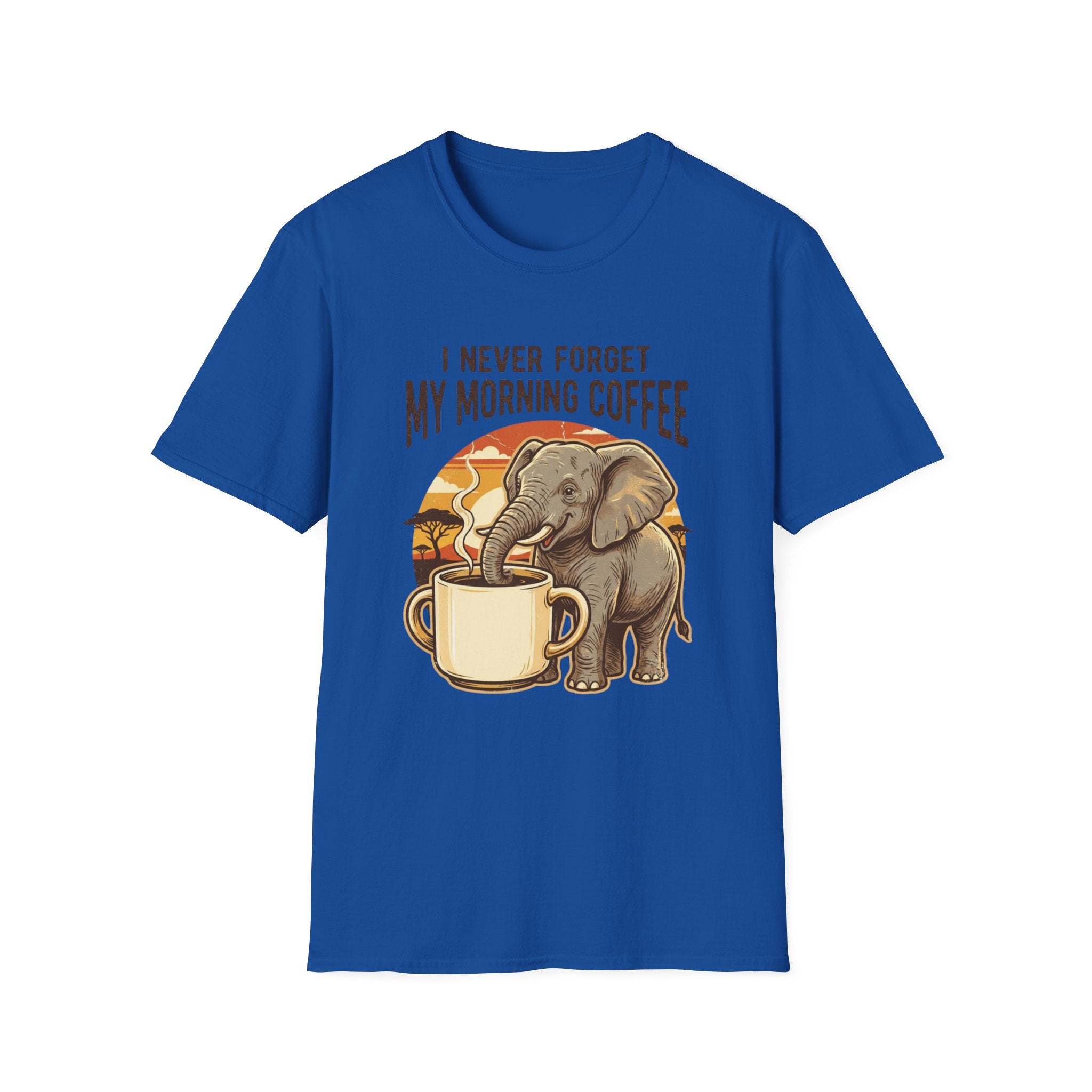 Elephant Morning Coffee T-Shirt