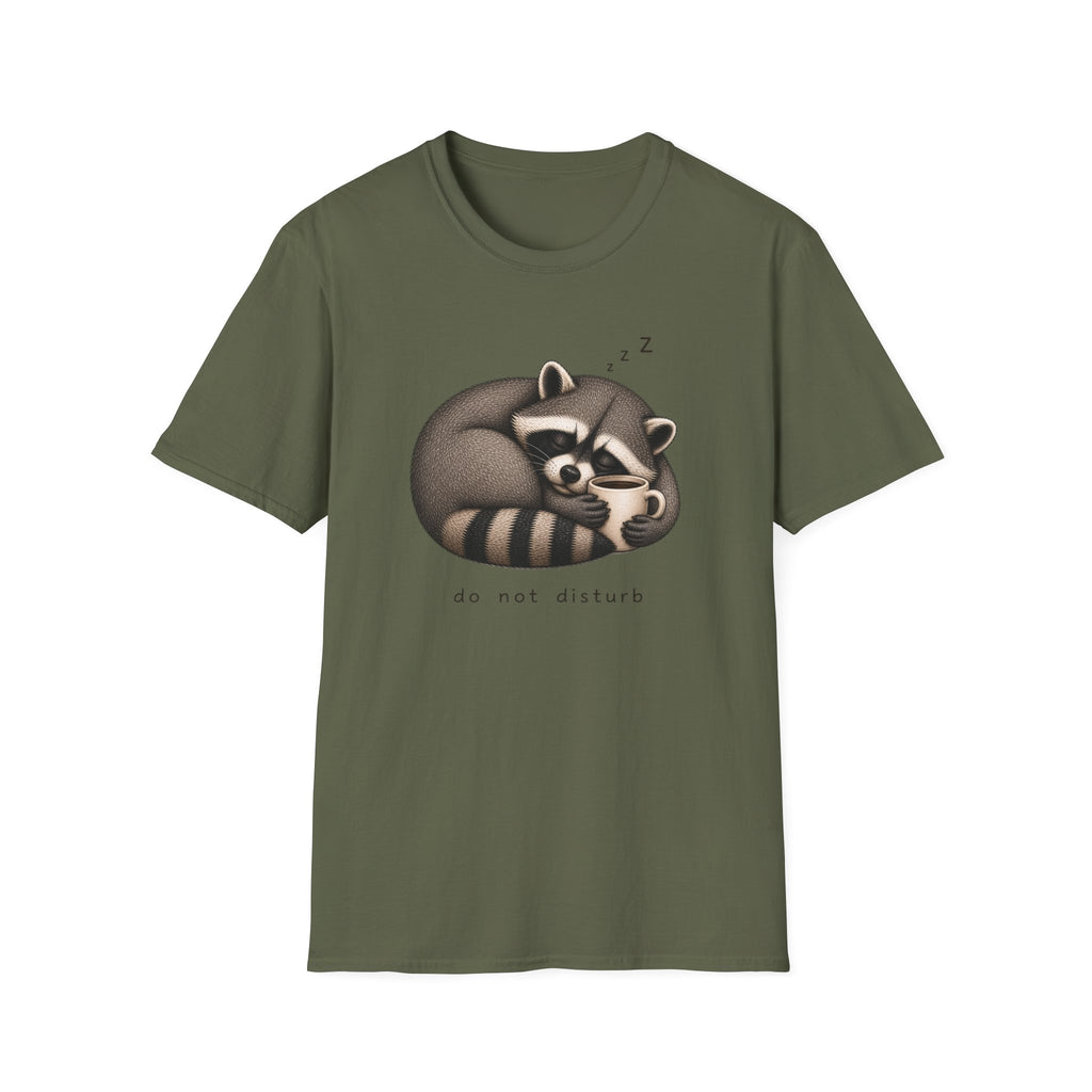 Sleeping Raccoon "Do Not Disturb" T-Shirt