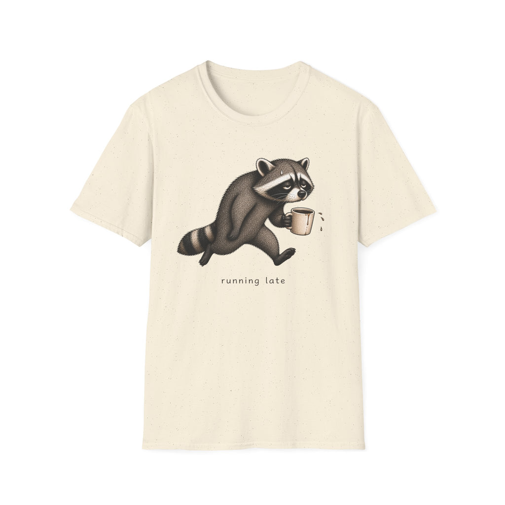 Running Late Raccoon T-Shirt