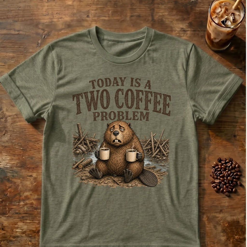 Today Is A Two Coffee Problem Beaver T-Shirt