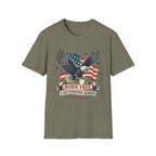 Born Free, Caffeinated Always Patriotic T‑Shirt