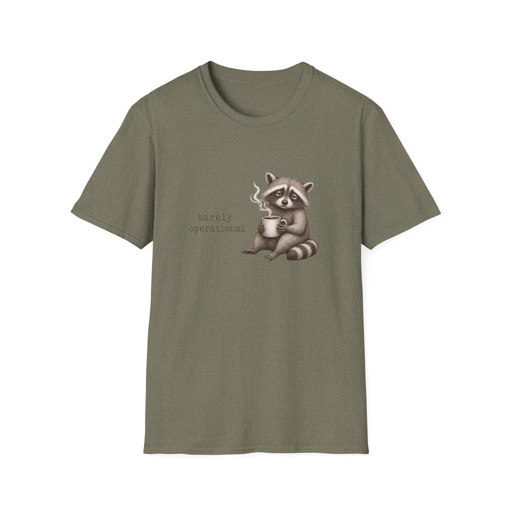 Barely Operational Raccoon T-Shirt