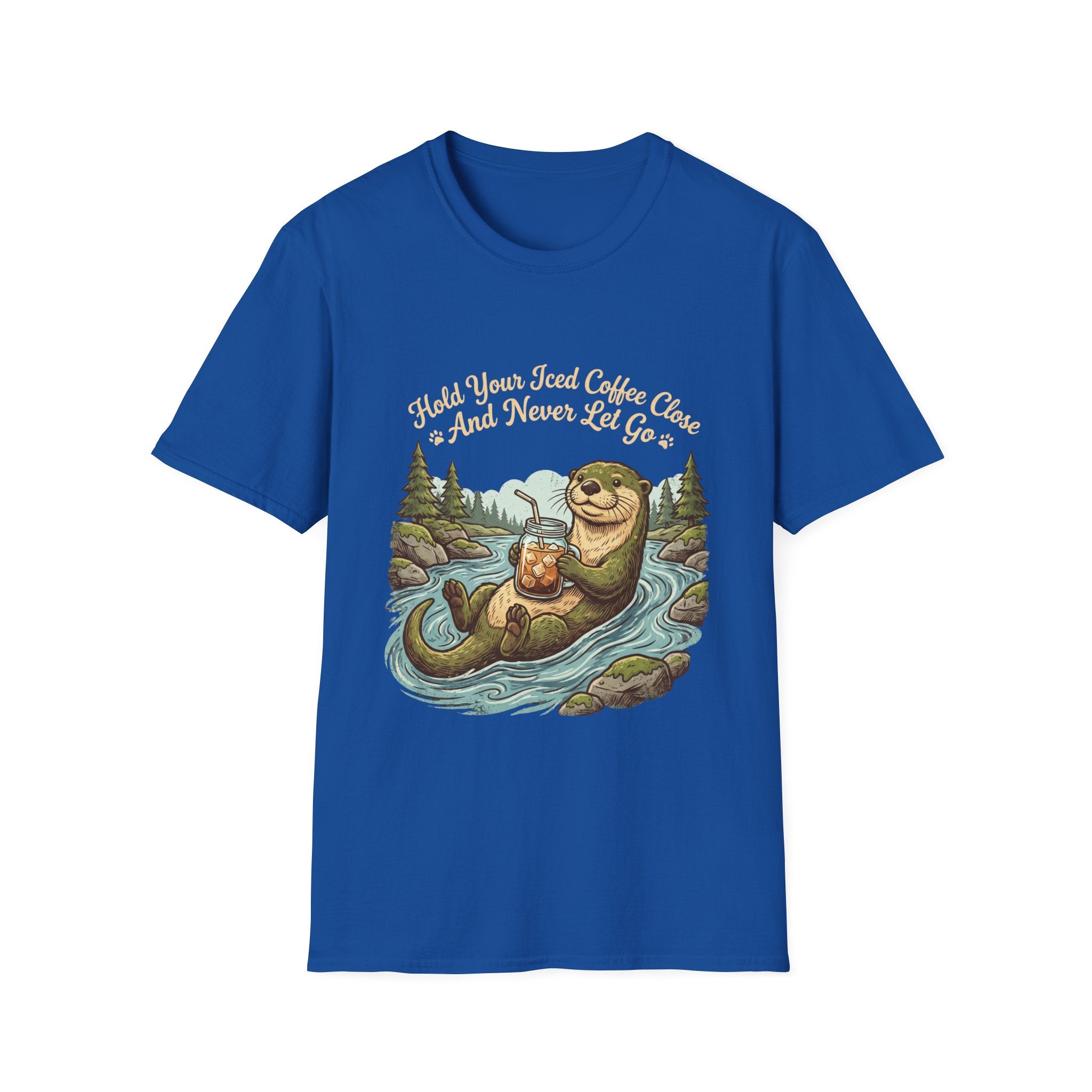 Otter Holding Iced Coffee T-Shirt